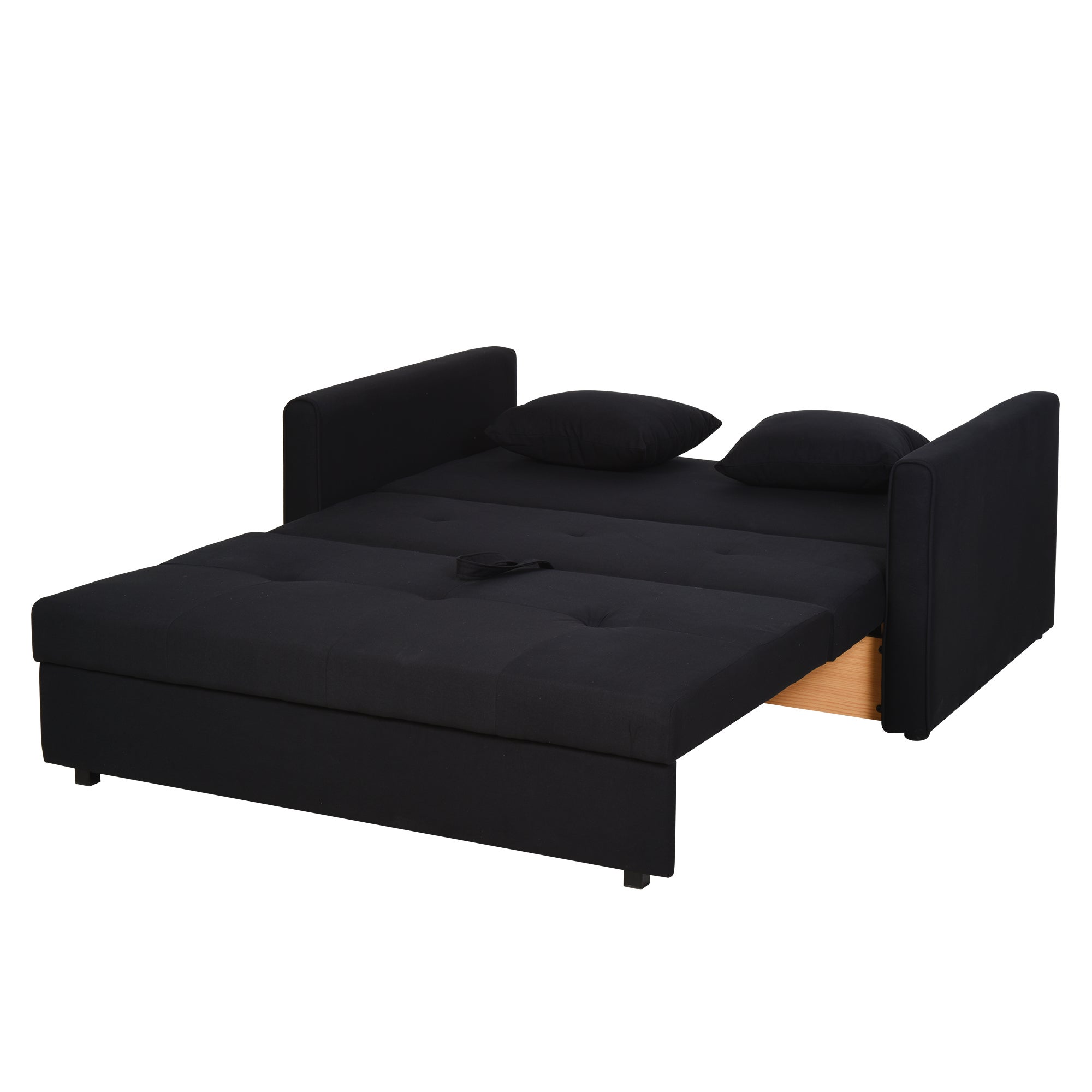Wahson Canapé 2 Places en Lin Moderne Sofa Revêtement Tissu avec Rembourrage épais pour Salon, Beige - Maison