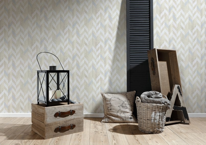 Papier peint Trompe l'oeil Beige Reality 3 Lutèce - 6