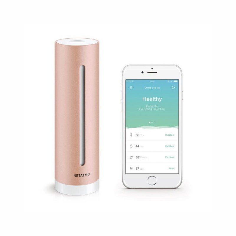 Netatmo „Healthy Home Coach” – wieloczujnikowy czujnik temperatury/wilgotności/jakości powietrza/hałasu, kompatybilny z Wi-Fi, iPhone/iPad/Android - 2