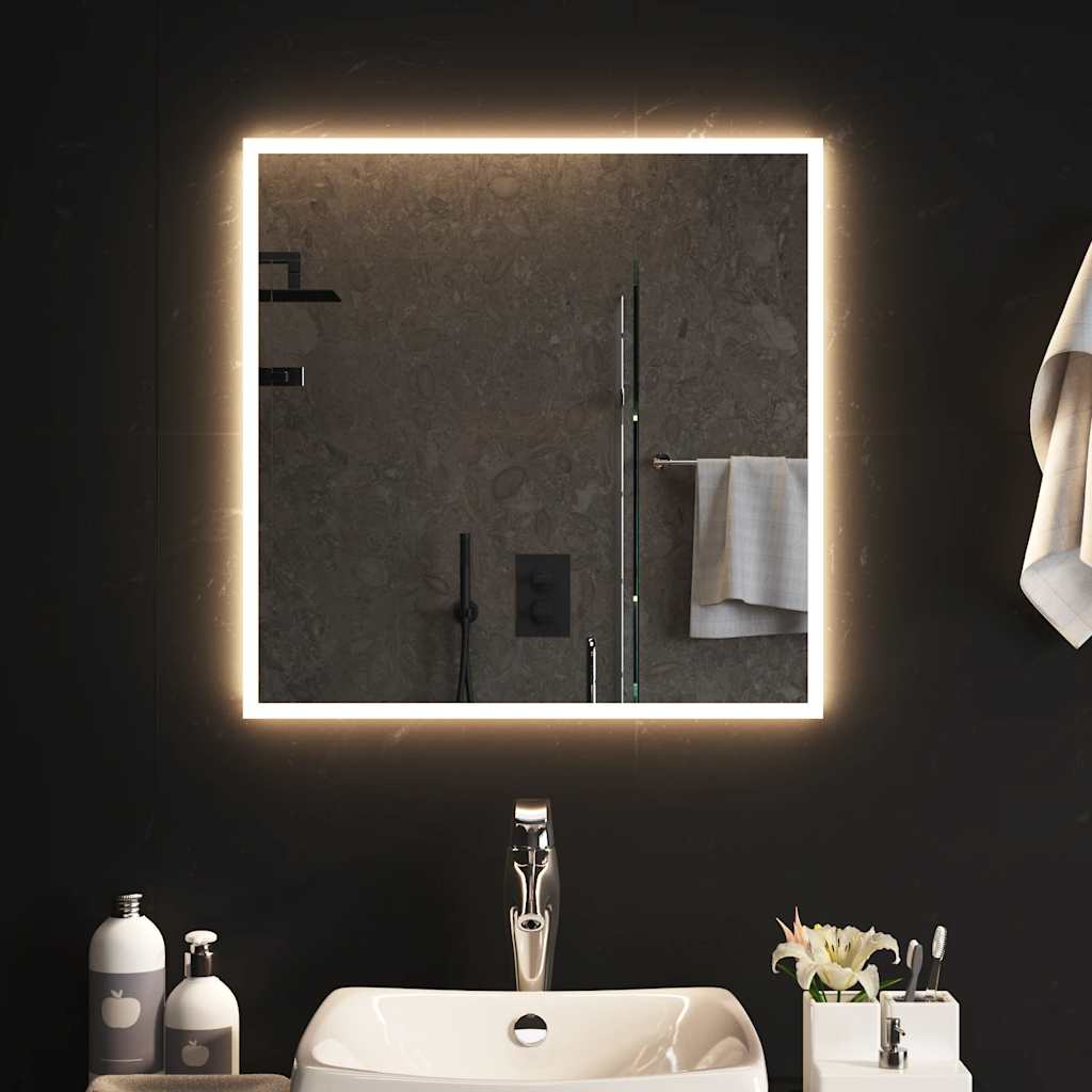 Vidaxl Espejo De Baño Con Led 60X60 Cm , Leroy Merlin