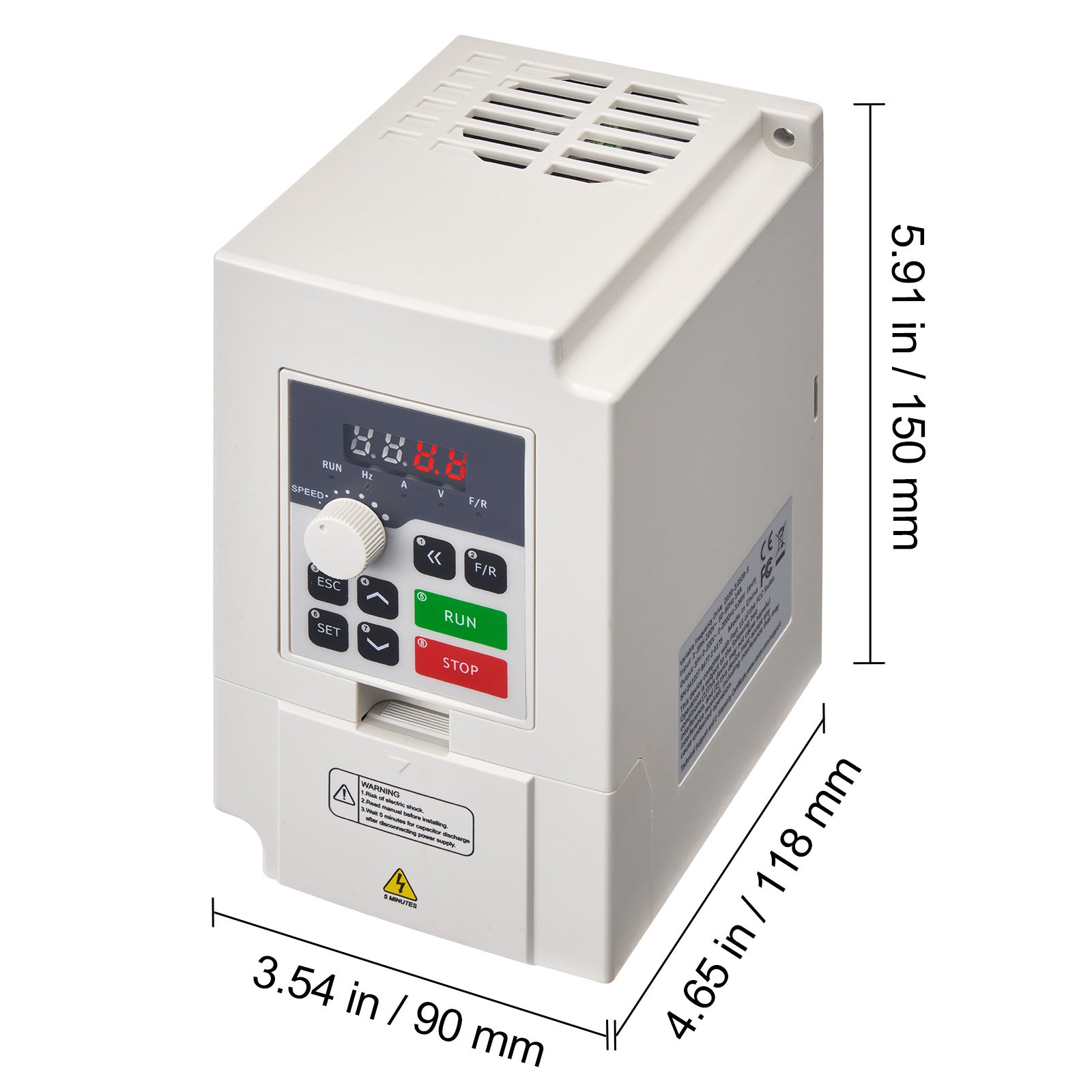 VFD 4CV, 3KW, 14A, entrée 1/3 phase AC 220V vers sortie 3 phases AC 0-220V, entrée 50/60Hz, sortie 0-2000Hz pour contrôle moteur broche SucceBuy - 2