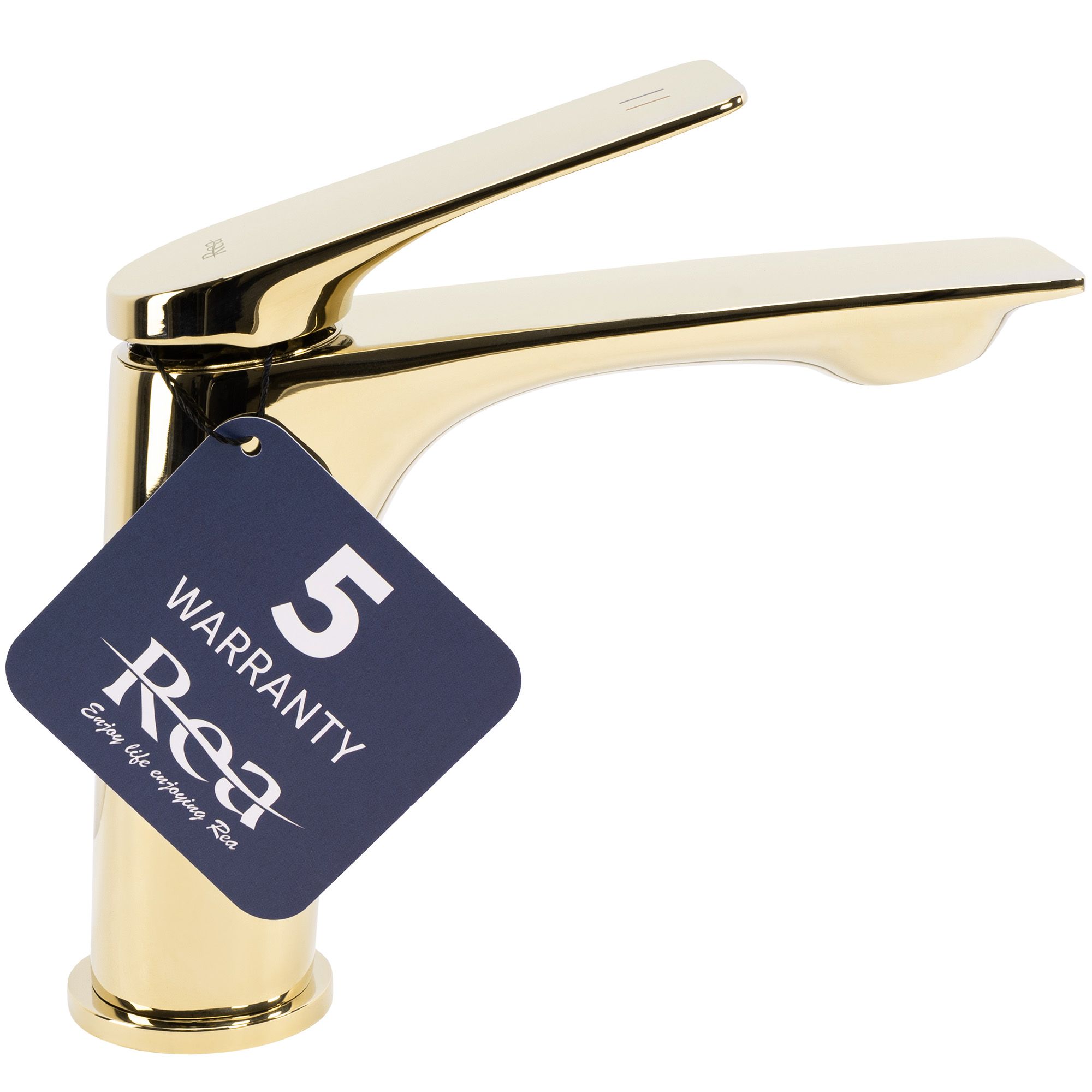 Bateria umywalkowa Rea AVALON ZŁOTA NISKA - 4