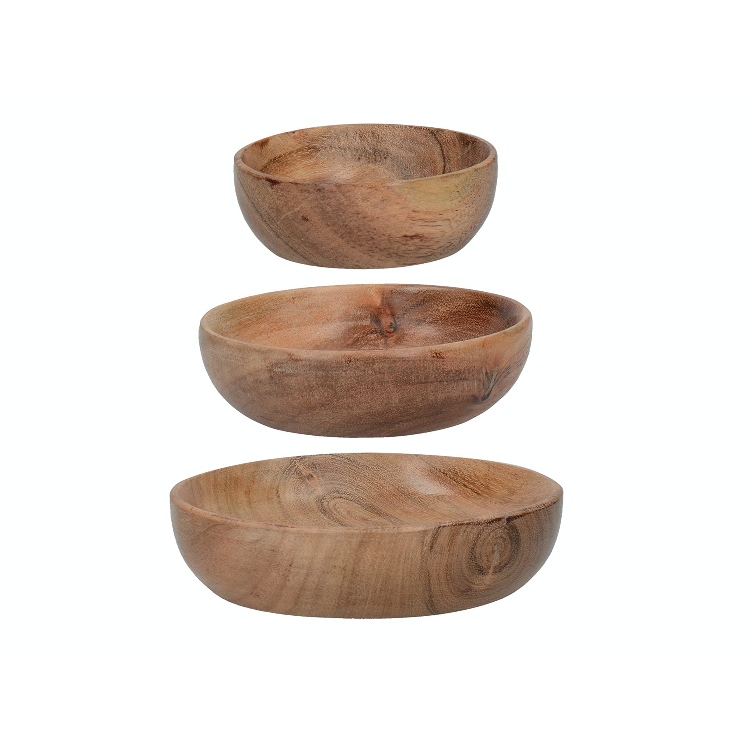 Table Concept Set di 2 ciotole in legno di acacia di alta qualità, insalatiere, bacinella, ciotole da portata, decorazioni per la casa, regali di inaugurazione della casa, 20,3 cm