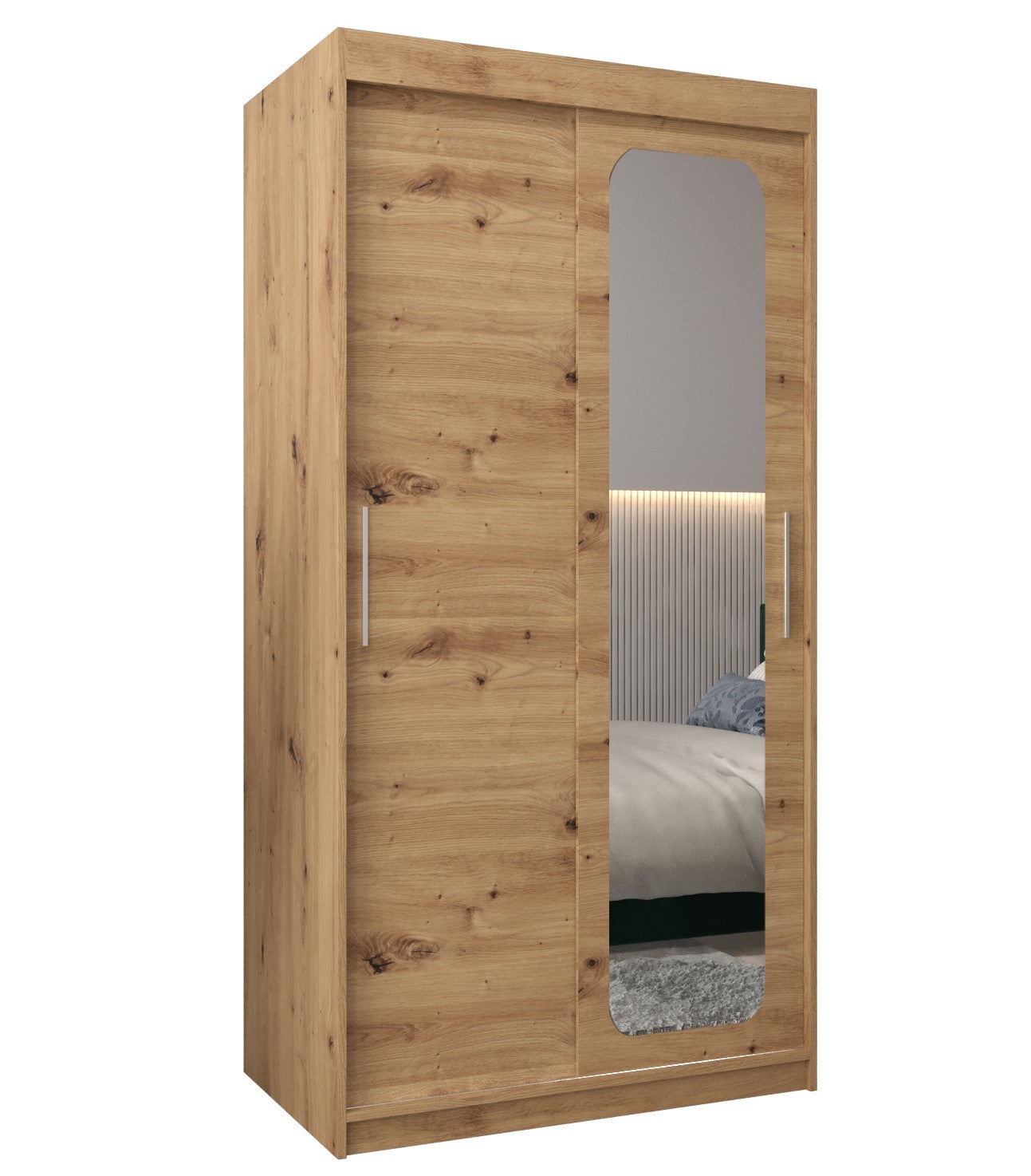 Szafa przesuwna garderoba PROMO T2 100 x 62 x 200 cm Artisan - Abiks Meble