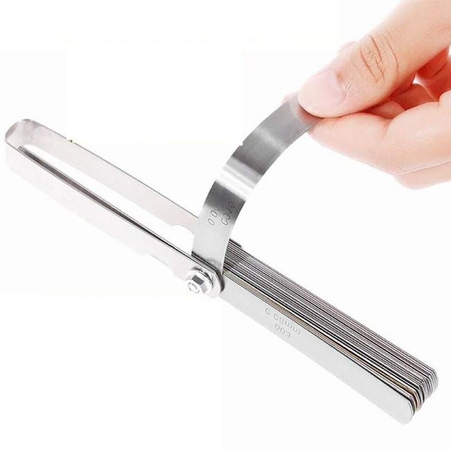 Spessimetro A Lame - 32 Lame In Acciaio Inox, Misura 0.04-0.88mm, Per Meccanica E Precisione - Foto 3