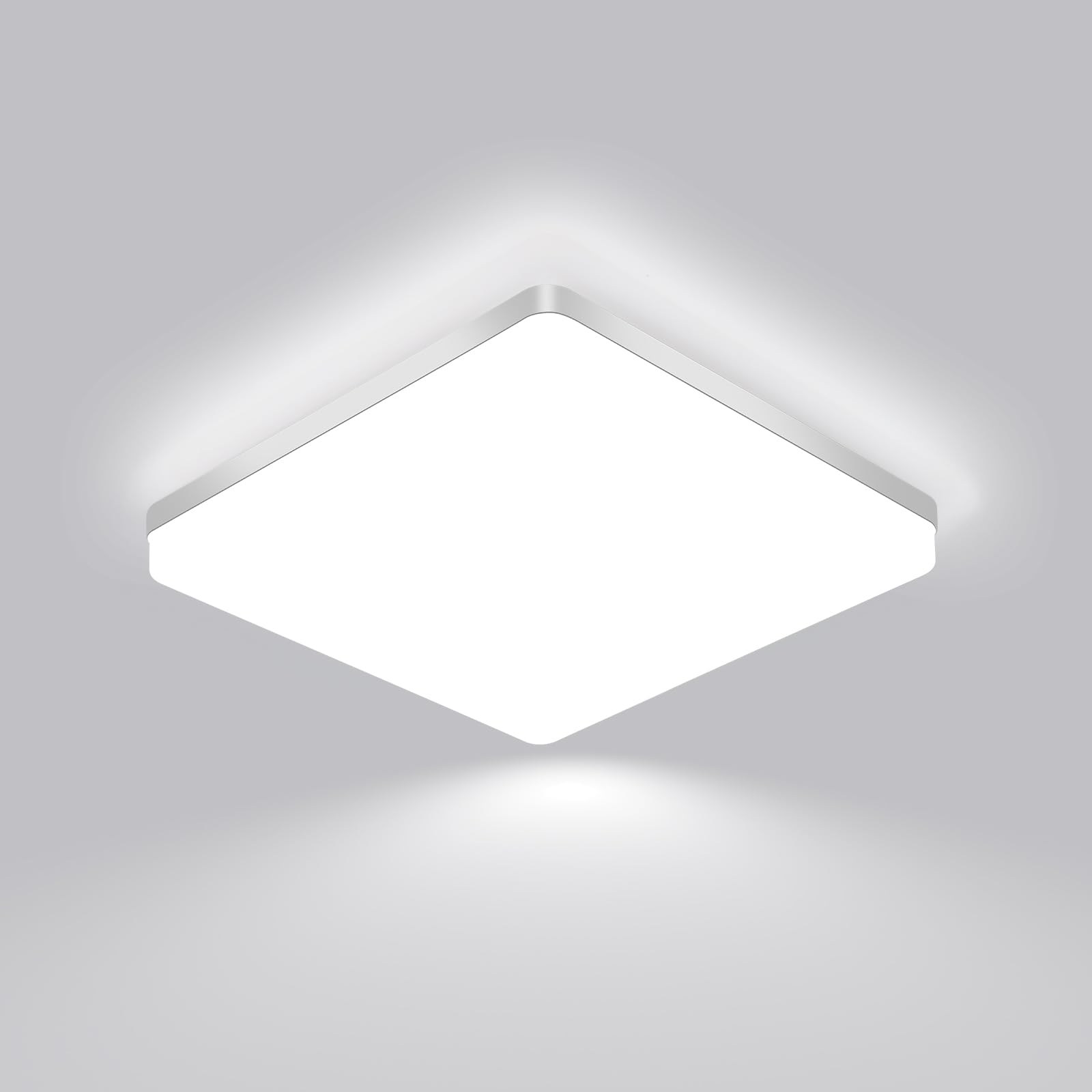 Lampa sufitowa LED cm Barwa Zimna Biała Płaska lampa sufitowa LED w kolorze białym Wodoodporność Ultra cienka do łazienki korytarza salonu