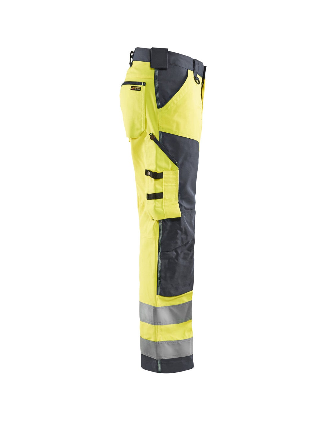 Pantalon artisan haute visibilité Jaune fluo/Gris moyen - Blaklader - Taille 44 - 3