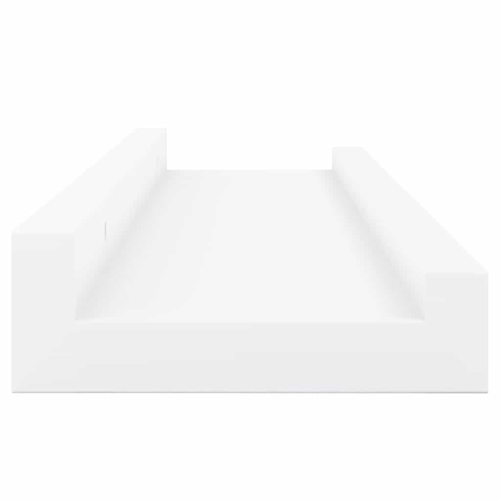 vidaXL Étagères murales 4 pcs Blanc 40x9x3 cm - 5