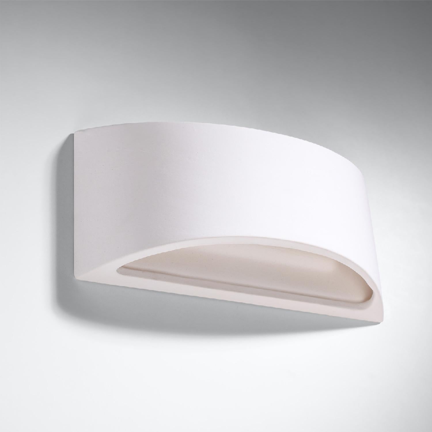 Kinkiet ścienny Vixen biały 1xG9x40W wym: 11 x 31 x 15 cm ceramika / gips IP20 Sollux Lighting
