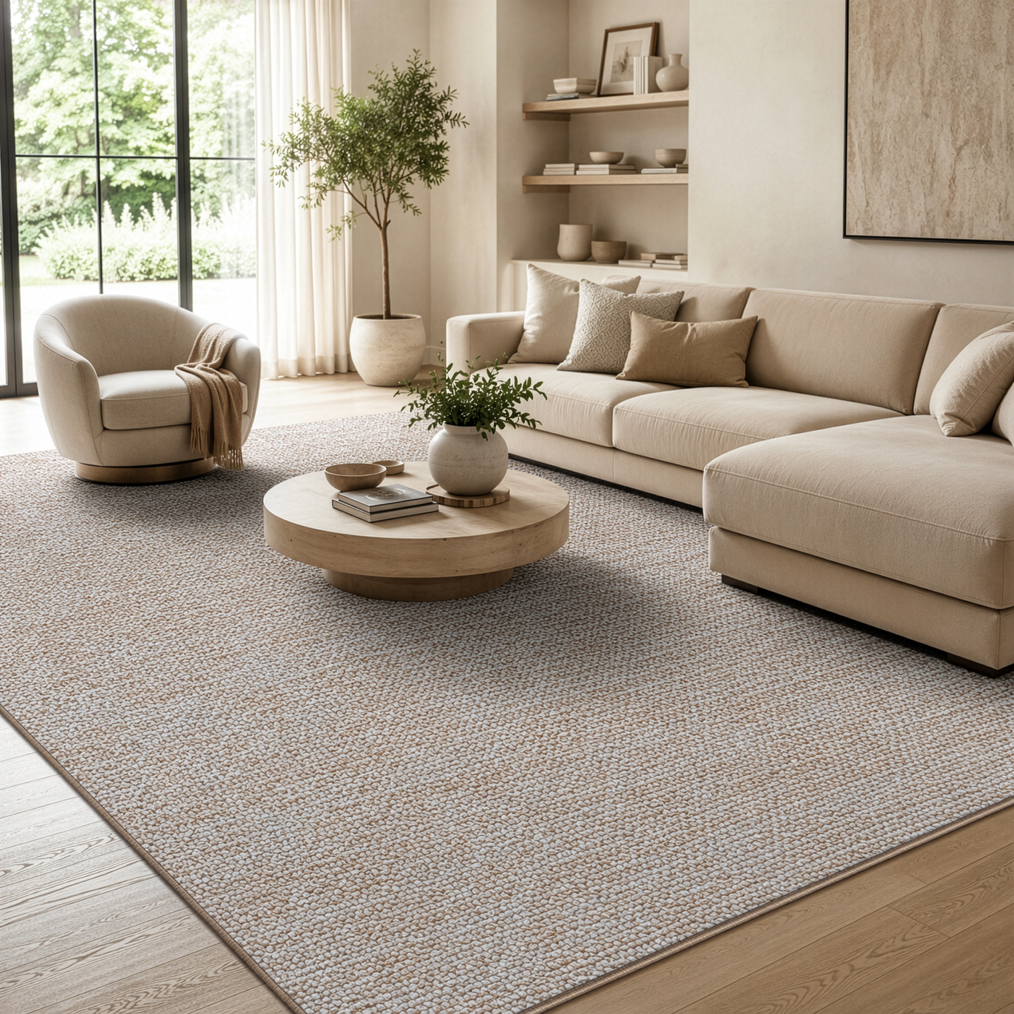 Alfombra de pasillo London Beige 80 x 150 cm | Leroy Merlin