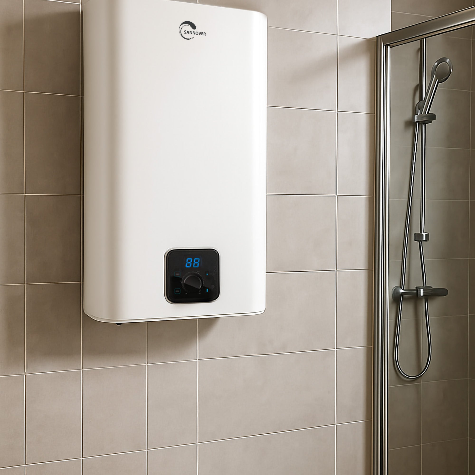 Chauffe Eau Electrique Plat Mural Multipositions Kimoro Sannover 100 Litres - 3