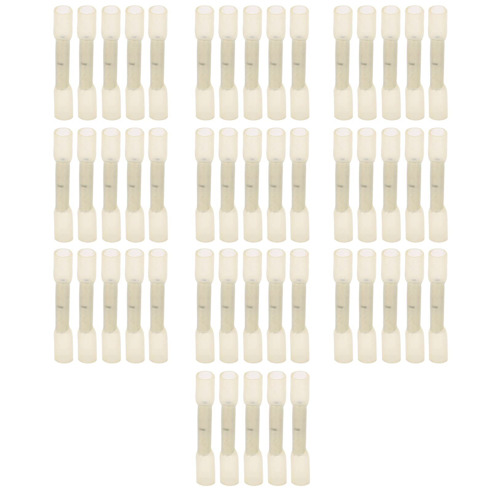 50 pezzi terminali termorestringenti connettori di testa kit impermeabile filo elettrico crimpatura splice (BHT0.5) - 6