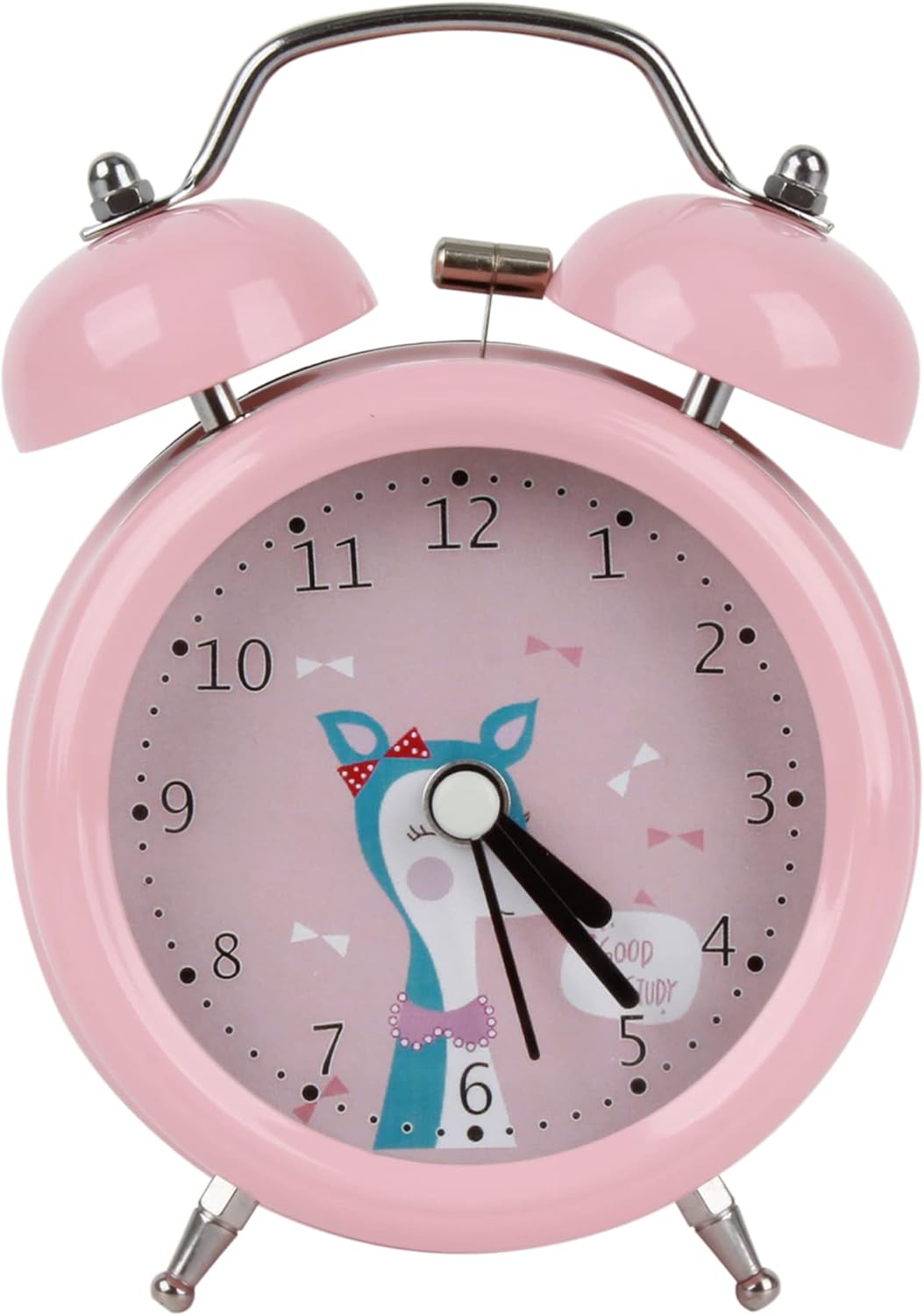 Reloj Despertador Analógico Silencioso De 5.5 Pulgadas Sin Tictac Despertador Suave Sonidos De Pitido Aumento De Volumen Funciones De Repeticion