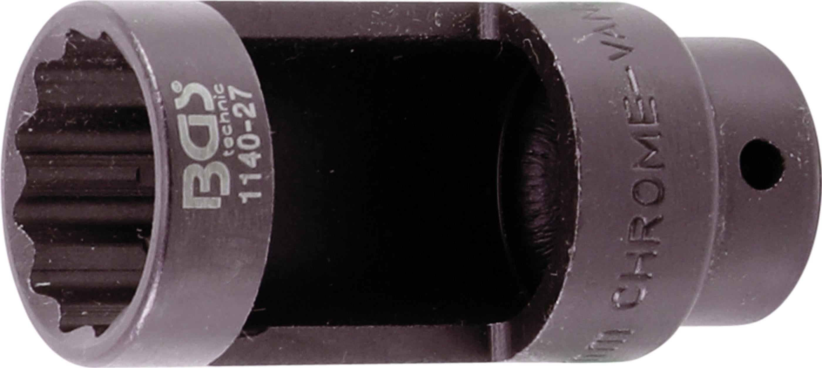 BGS 1138 Douille Pour Sonde Lambda 12,5 Mm (1/2) - 22 Mm - Exécution Profonde Et Fendue