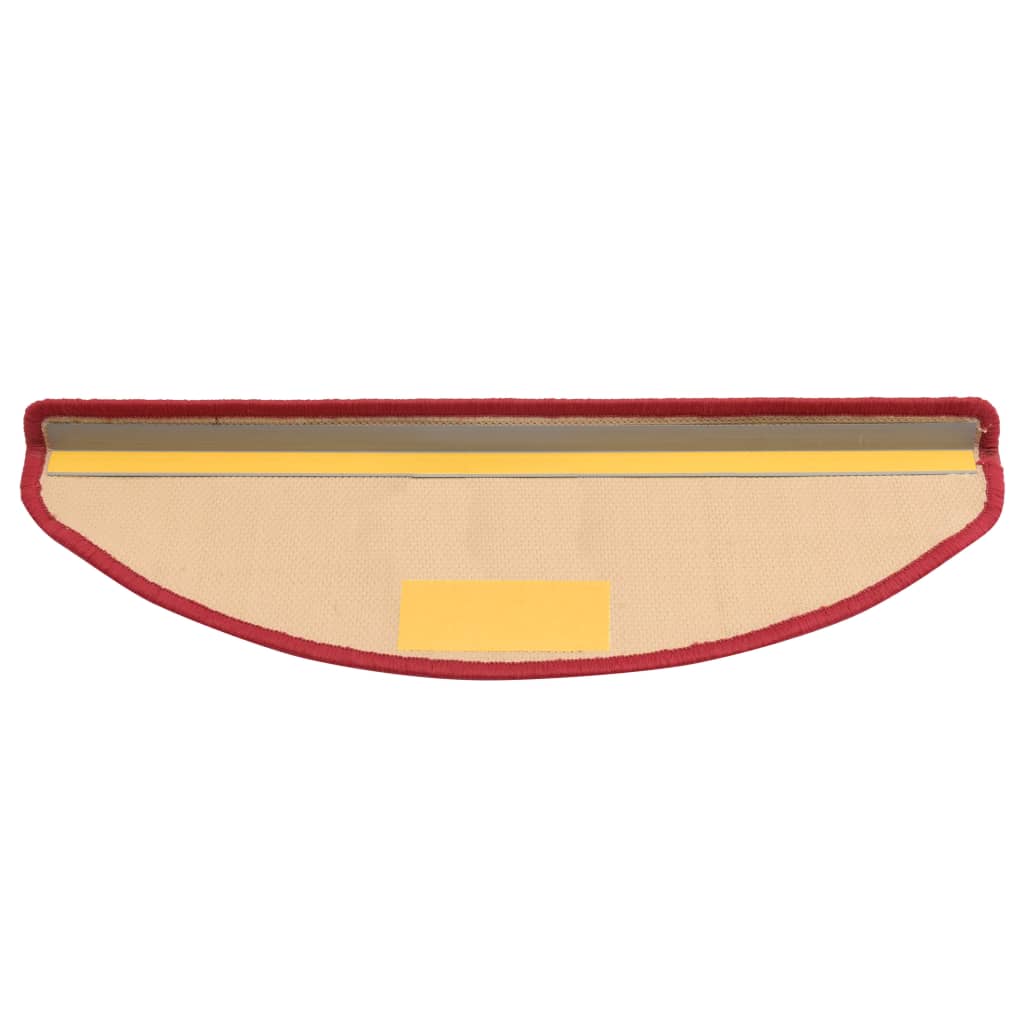 Tapis d'escalier autoadhésifs 5 pcs 65x21x4 cm Rouge - 6