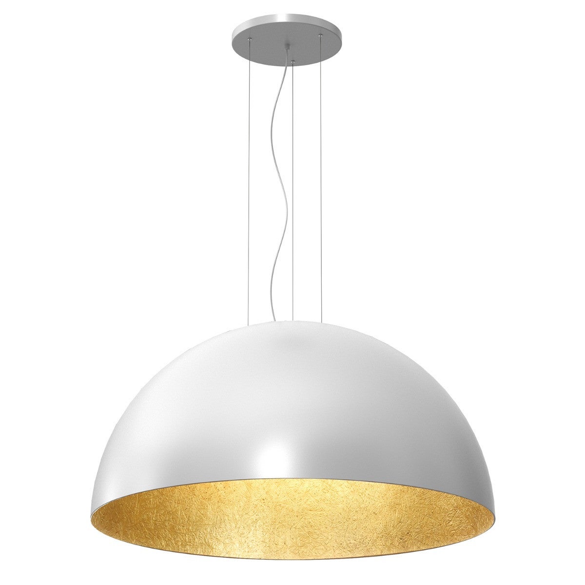 Lampa wisząca Compo biały mat-złota 1xE27x15W wym: 150 x 100 x 100 cm kompozyt Luminex
