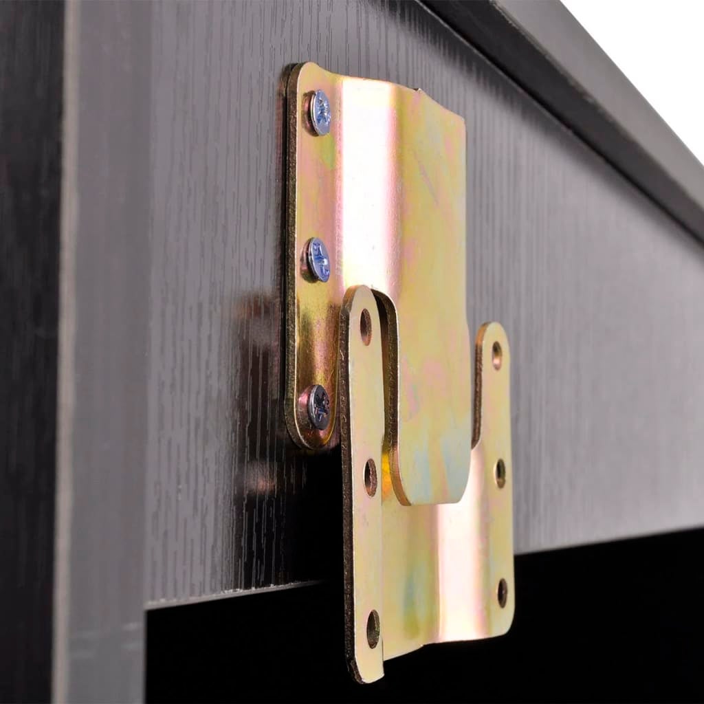 Mobilier de salle de bain avec lavabo 7 pcs Noir - 6