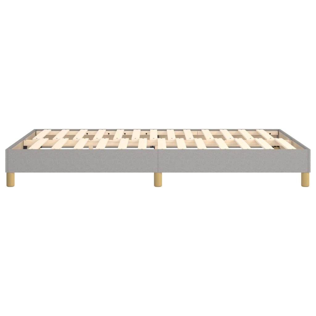 Estructura de cama con somier tela gris claro 120x200 cm vidaXL - 5