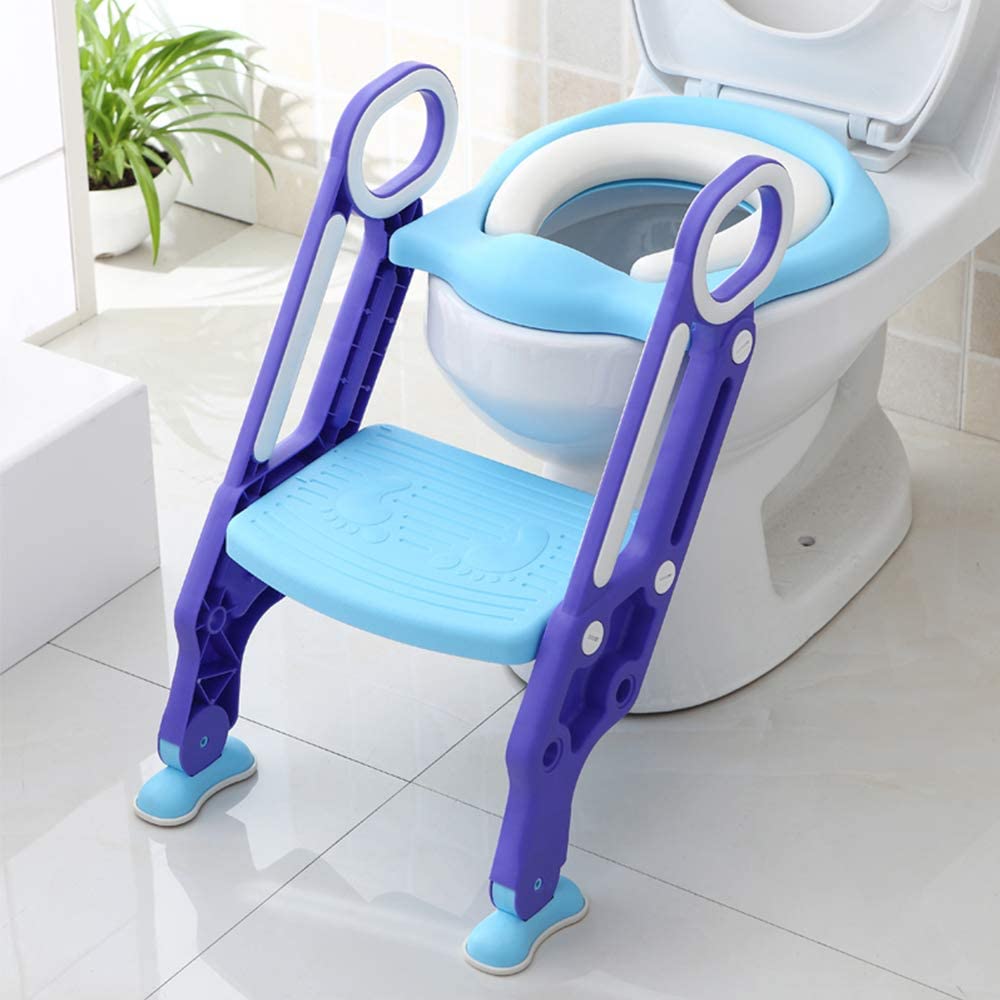 Riduttore WC Mobiclinic Kids Lala – Pieghevole E Regolabile, Antiscivolo, Per Bambini Da 1 A 8 Anni