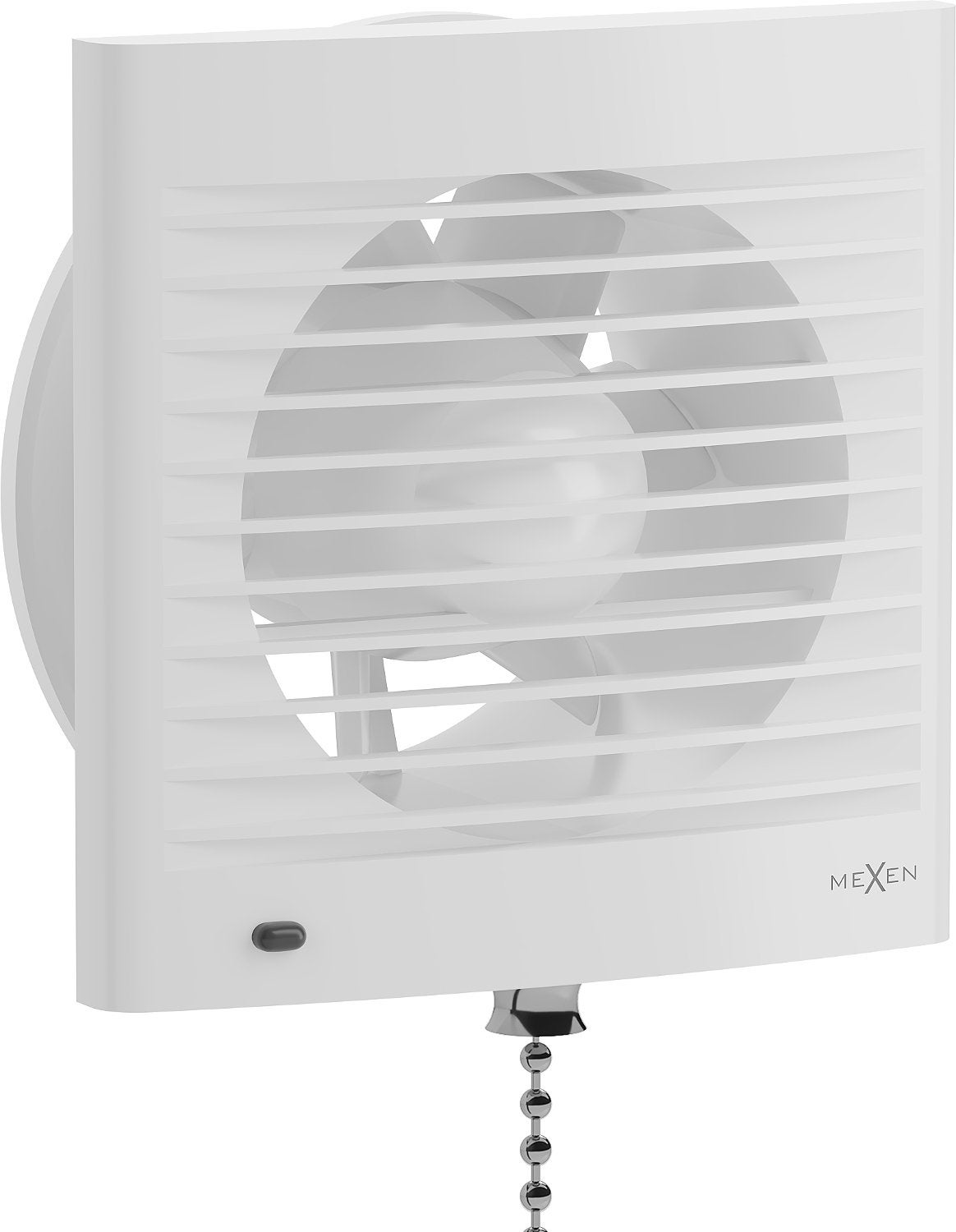 Mexen EXS 120 wentylator łazienkowy, włącznik sznurkowy, biały - W9604-125K-00