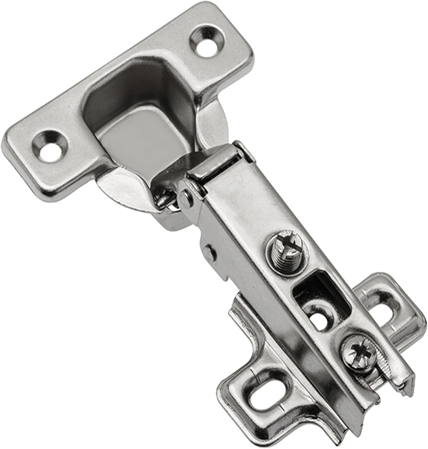 2 X Zawiasy do Drzwi Szafy - Zawias Niewidoczny - Zawias Kuchenny do Drzwi Szafki - Zawiasy Meblowe - Zawiasy do Istniejących Drzwi