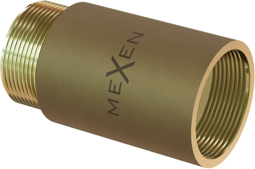 Mexen BRASS przedłużka okrągła mosiężna 1/2 GW x 1/2 GZ, 25 mm - W97415-1212-25