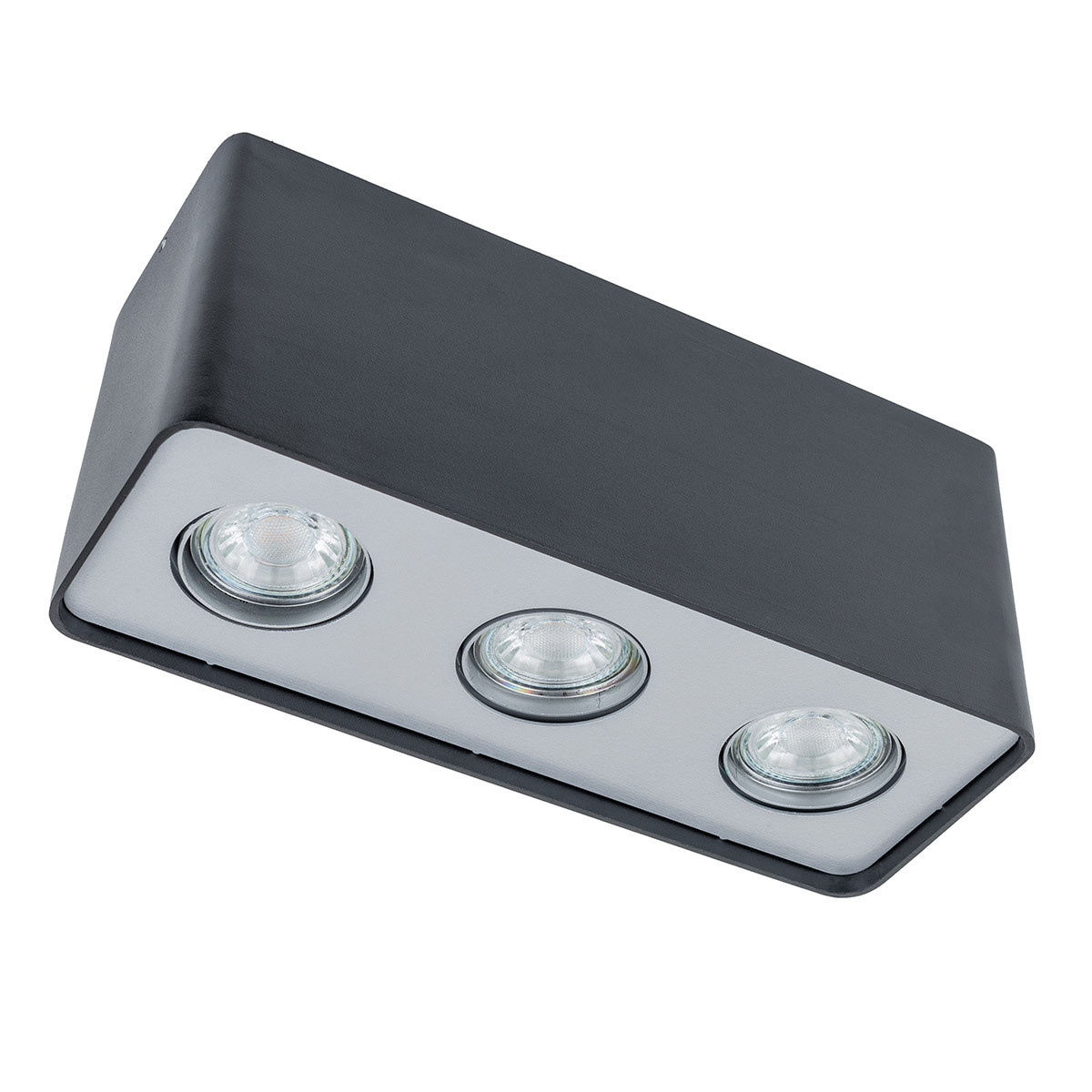 Lampa sufitowa Harris czarna 3xGU10x4W wym: 12 x 28 x 10 cm aluminium Italux
