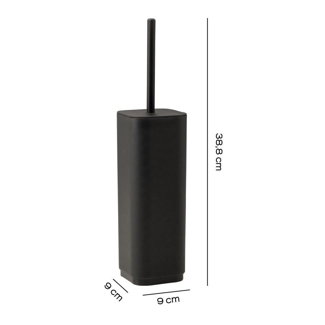 PORTE BALAI WC EN MATÉRIAU THERMOPLASTIQUE NOIR MAT - 2