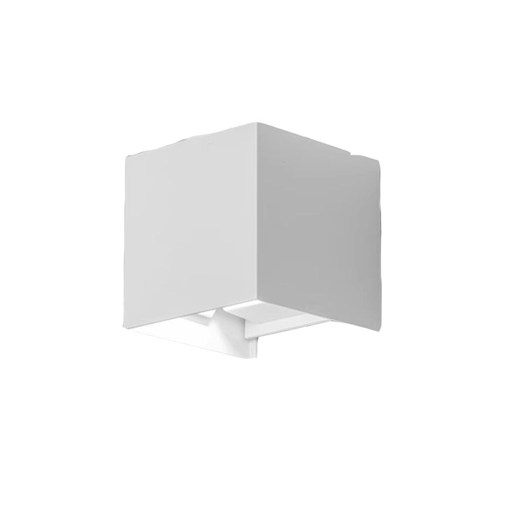 Lampa ścienna z czujnikiem ruchu, zewnętrzna/wewnętrzna, biała obudowa 12W, typ czujnika, światło białe