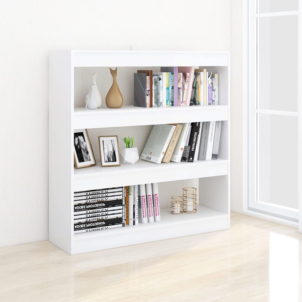 Estantería de libros/divisor de espacios blanco 100x30x103 cm v3710 Unico / Blanco - 5