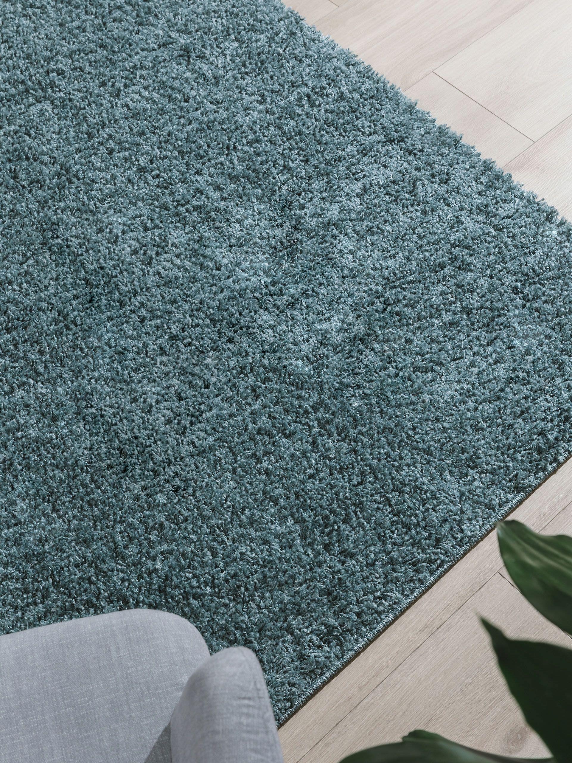 BENUTA - Tapis à poils longs lavable Soho bleu 133x190 cm - 8