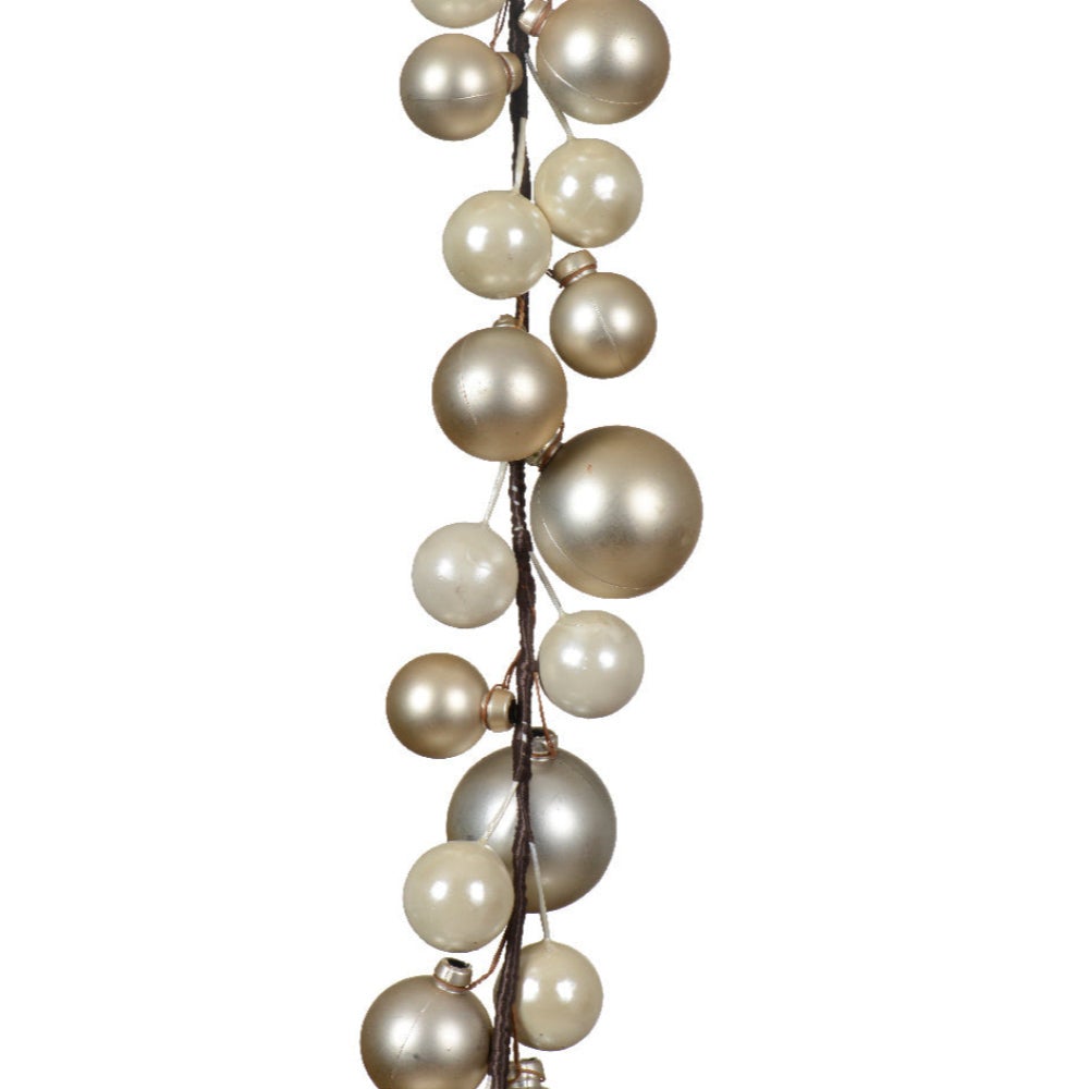 Guirlande de Noël avec boules colorées, décoration de Noël d'intérieur, Ø 6 cm, rouge - 3