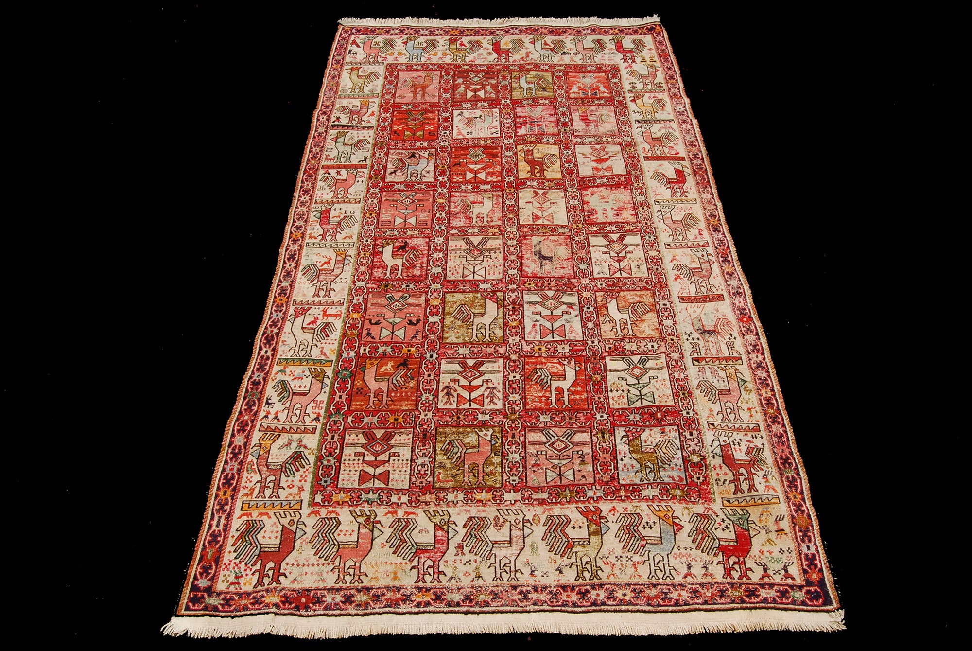 Alfombra oriental hecha a mano original, medida: 190x115 cm con certificado de autenticidad