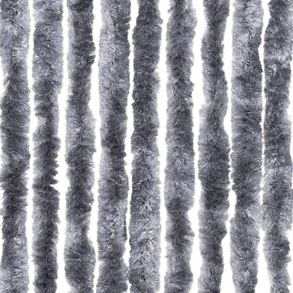 Rideau moustiquaire en chenille argentée 56x185cm - COMFORTXL - 6