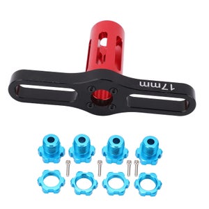 20 Cache-écrous Hexagonaux 17 Mm Rouge - Capuchons De Protection Pour Boulons De Roue