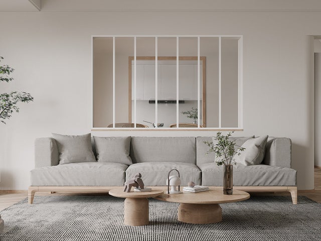Verrière atelier en aluminium thermolaqué blanc 210 x 130 cm (L x H) – BAYVIEW
