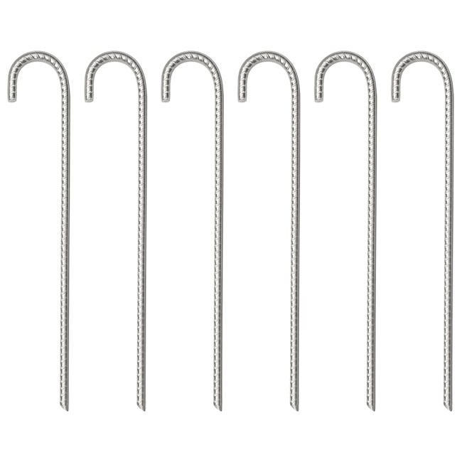 Picchetti Per Tenda 24 Pz 17 Cm 20 Mm In Acciaio Zincato VidaXL - Foto 3