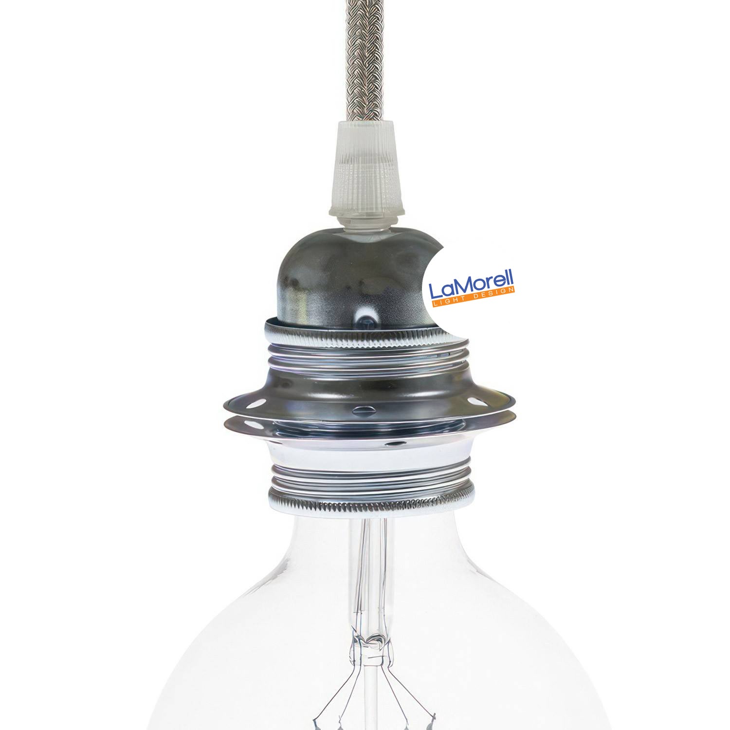 Douille Petite Vis E14 Noire Avec 2 Bagues