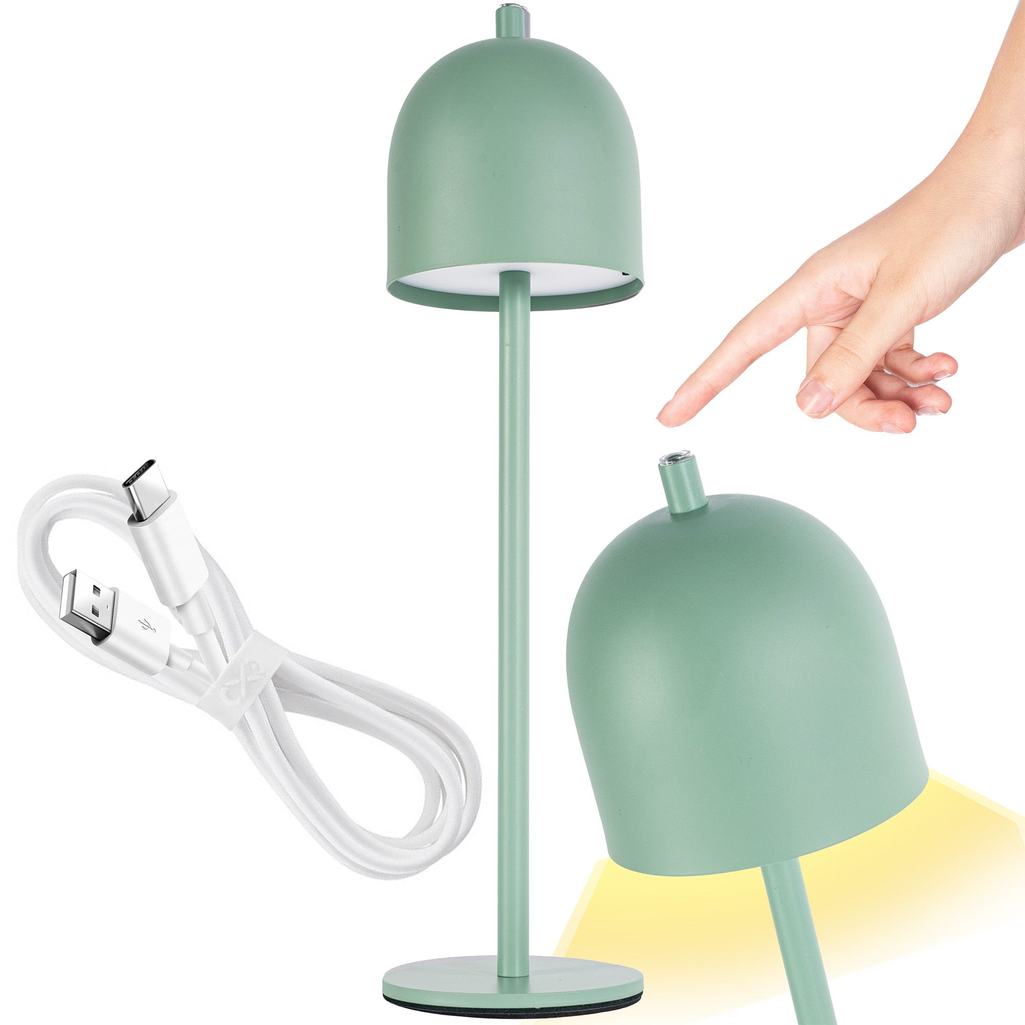 Lampka Nocna Toolight App1361-T Zielony