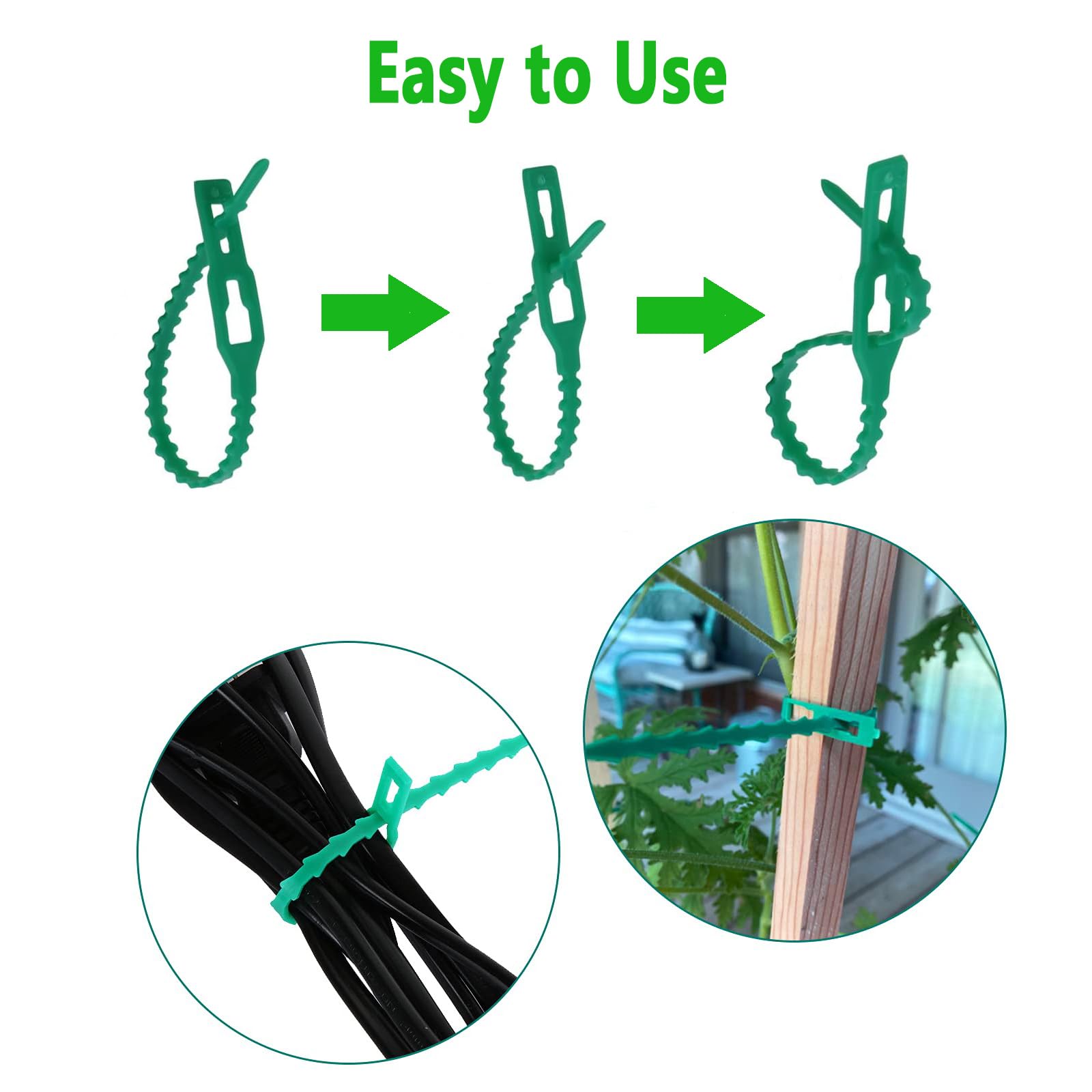 Attaches réglables pour plantes, 20 pièces, attaches flexibles pour plantes de jardin, attaches torsadées multifonctions pour plantes, 22cm - 4