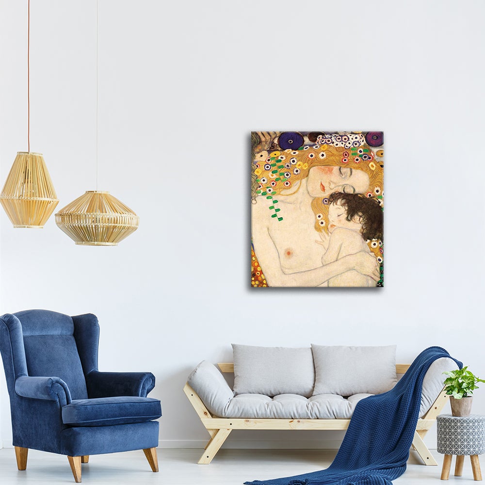 Tableau - Les Trois Âges de la Femme (Détail) Gustav Klimt cm 80x100 - 3