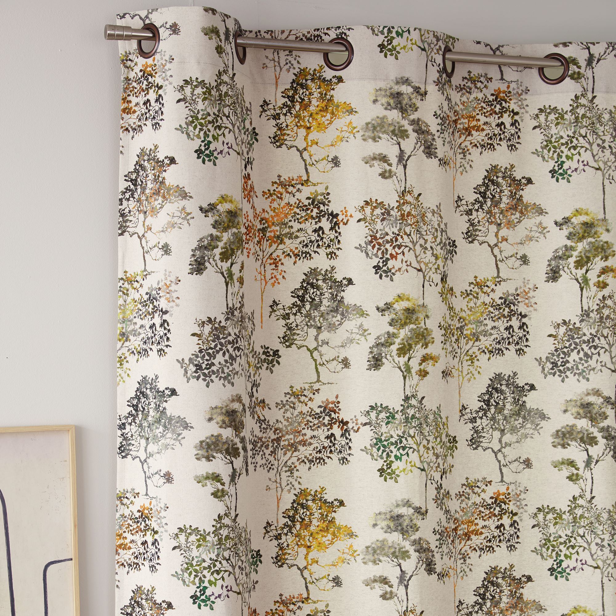 Rideau NATURAL 135x260 vert en coton - 3