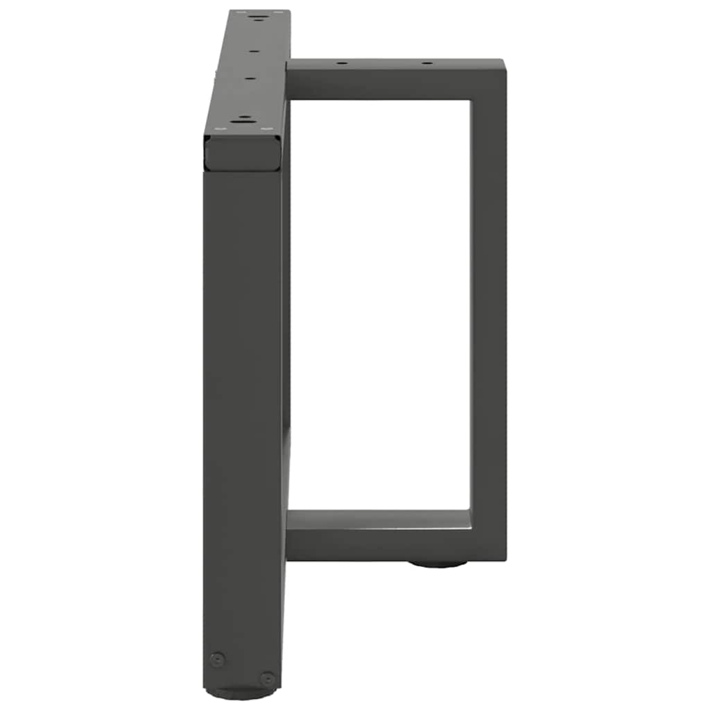 Pernas de mesa de centro em forma de T?2 peças de aço antracite - COMFORTXL - 5