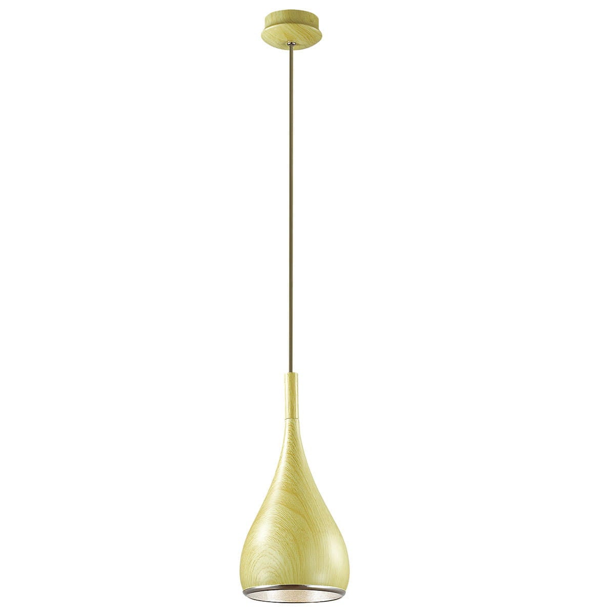 Lampa sufitowa wisząca Gemma jasne drewno 1xE27x60W nowoczesna wym: 120 x 16 x 16 cm metal Italux