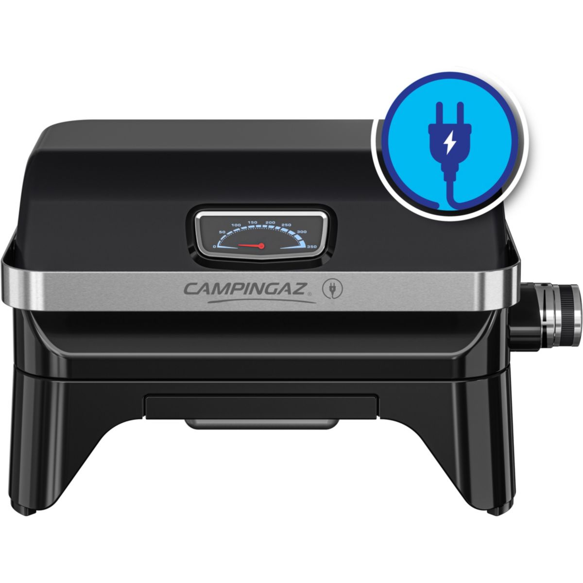 Barbecue électrique CAMPINGAZ attitude 2GO noir à poser, 48x26 cm