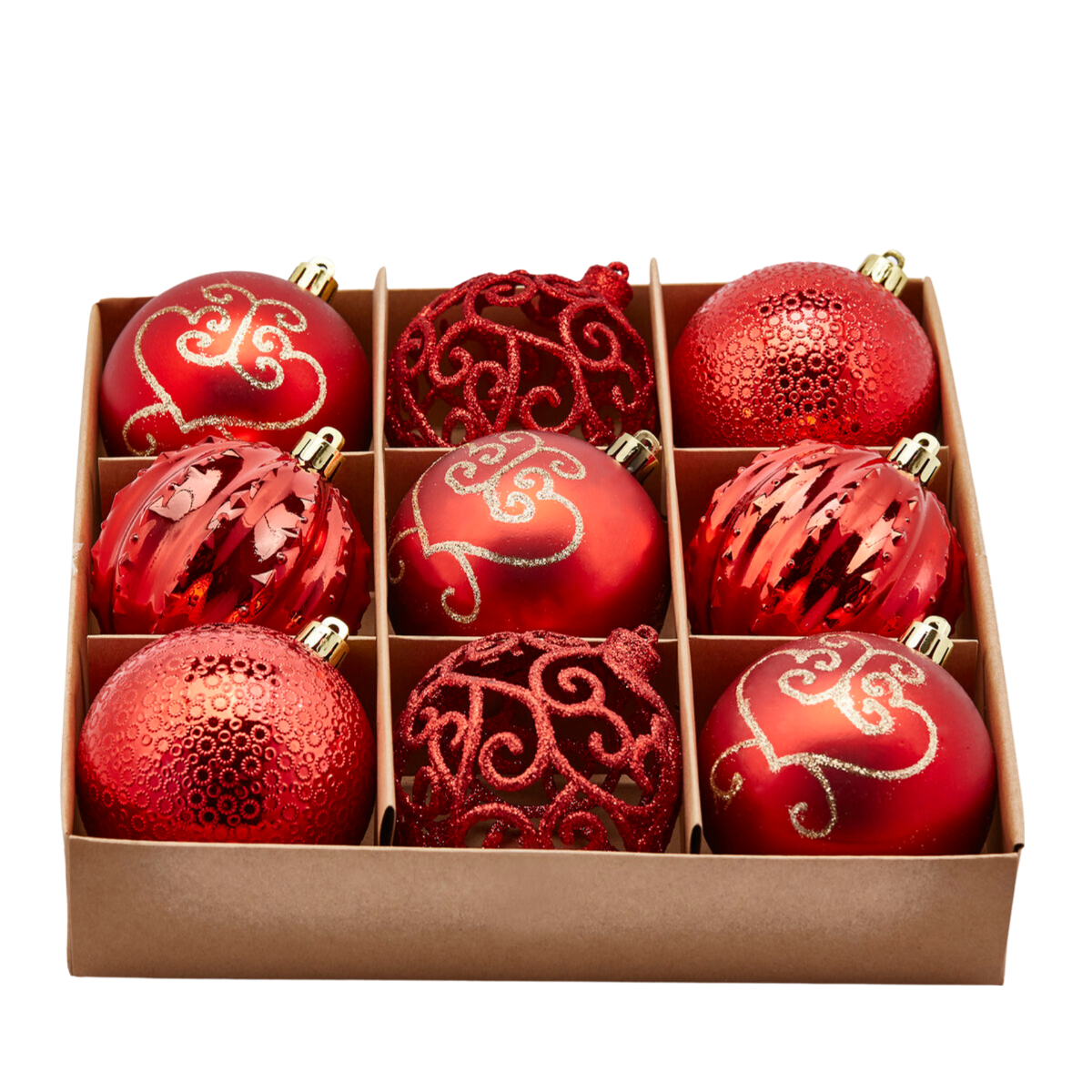 24 Pcs Boules De Noel 6cm Mixtes De Boules En Plastique, Décoration