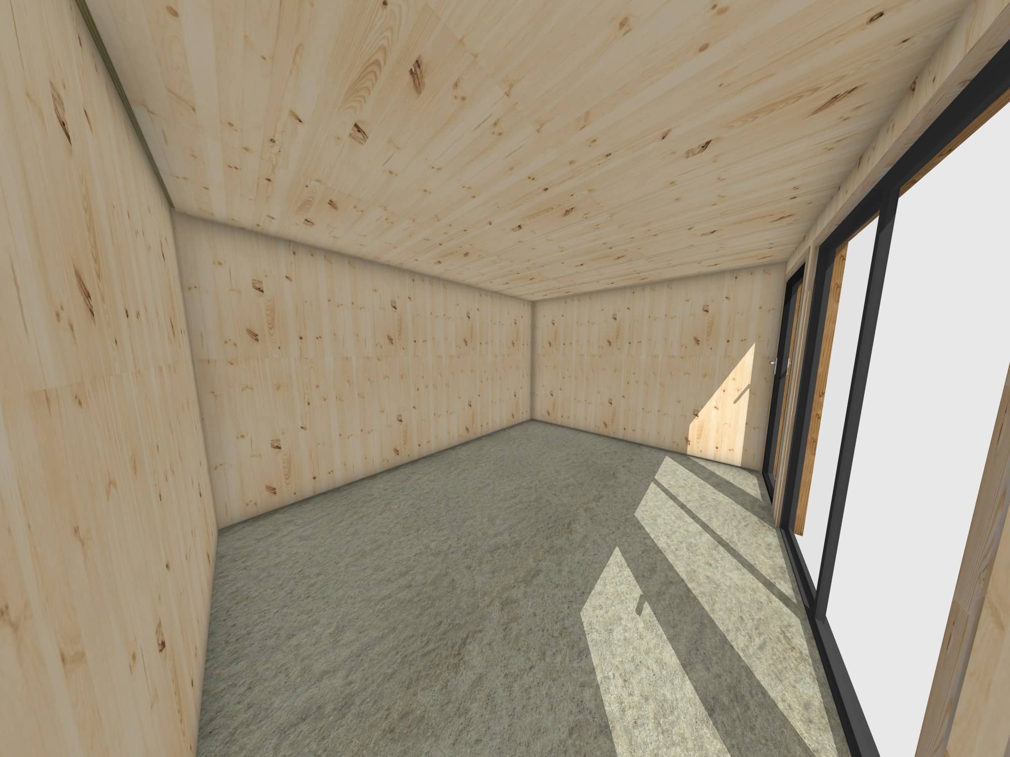Studio de jardin indépendant à louer en bois 4,4 x 3,5 x 2,7 m / menuiseries alu k-line - 5