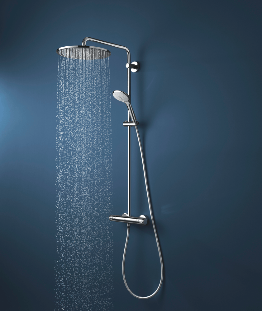 GROHE Colonne de douche avec mitigeur thermostatique - Euphoria - Robinetterie de salle de bain