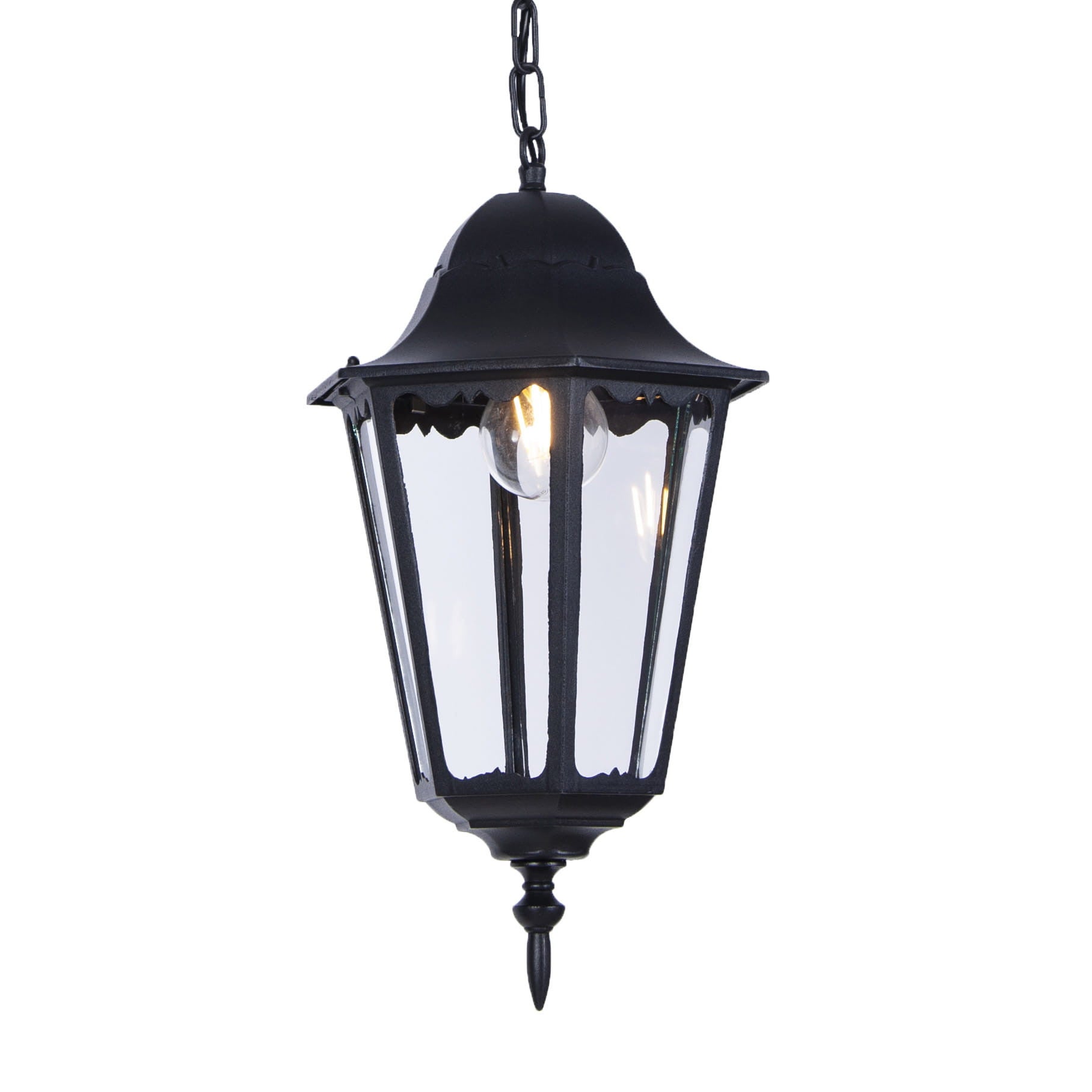 Lampa sufitowa zewnętrzna Lozana czarna 1xE27x60W wym: 92 x 22 x 22 cm metal Kaja
