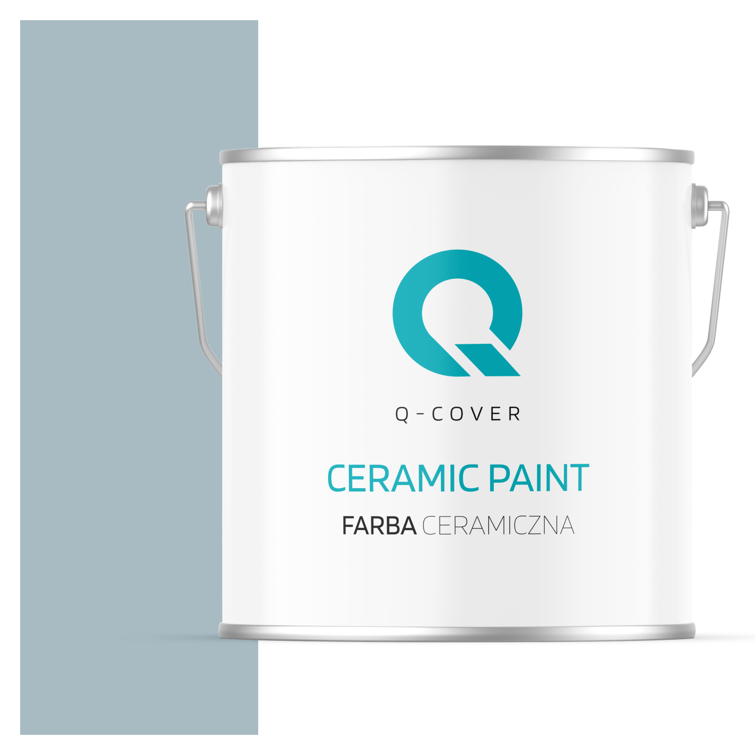 Farba Ceramiczna Do Ścian i Sufitów Q-Cover Szary platynowy H0746 Głęboki Mat 5L